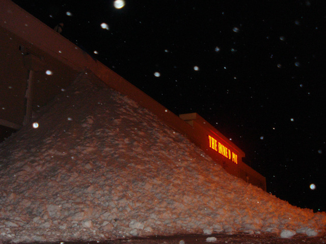 Commercial roof snow removal