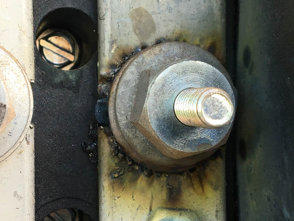 A bolted electrical connection