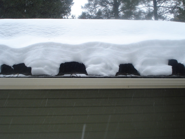 Heat tape installation picture